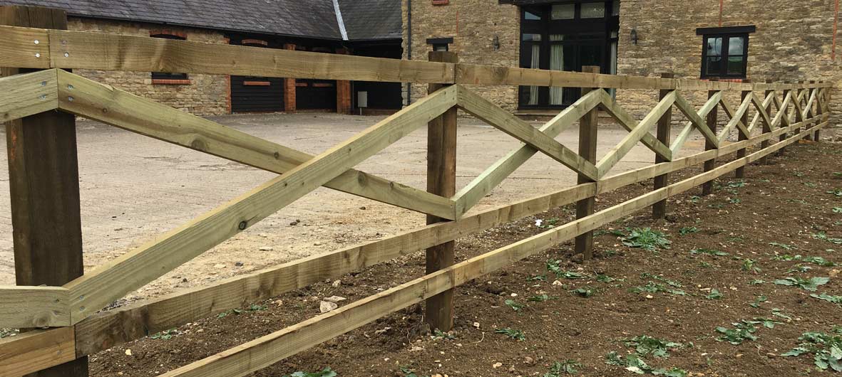 bespoke post and rail fencing